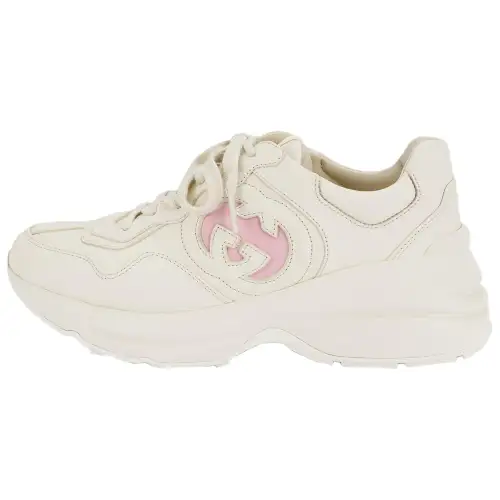 Gucci Wmns Rhyton Sneaker 'Ivory Wild Rose' Women's