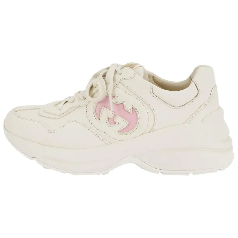 Gucci Wmns Rhyton Sneaker 'Ivory Wild Rose' Women's