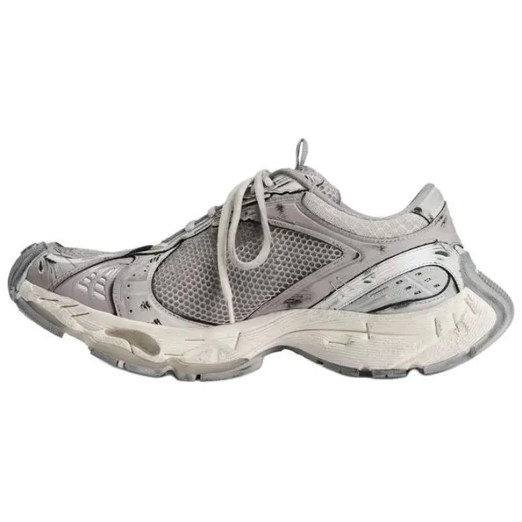 Balenciaga Stapler Panelled Lace-Up Sneakers Women's
