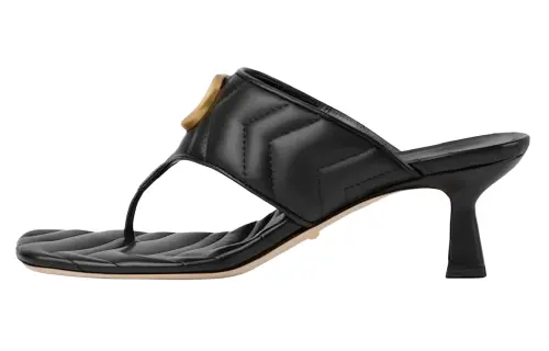 GUCCI 60mm Double G Leather Mules
