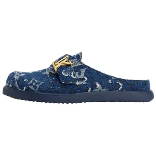 LOUIS VUITTON Easy Closed Toe Slippers Men's Blue