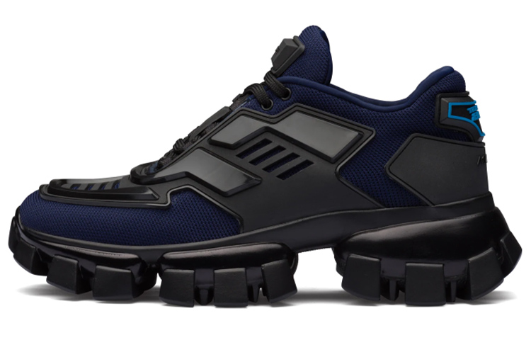 PRADA Cloudbust Thunder Casual Shoes Women's Low Top Black/Blue