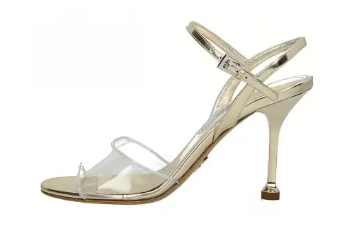PRADA One Strap Sandals Women's Gold