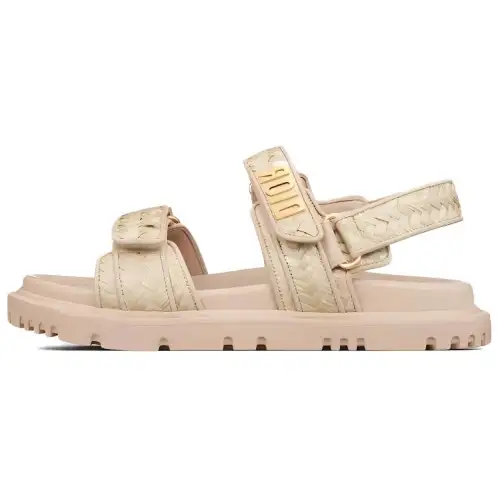 DIOR DiorAct Stylish Sandal Women's Yellow Hemp