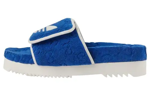 Gucci Adidas x Gucci Gg Platform Sandal 'Blue Cotton Sponge'