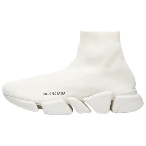 Balenciaga Speed 2.0 High top Casual Shoes Men's White