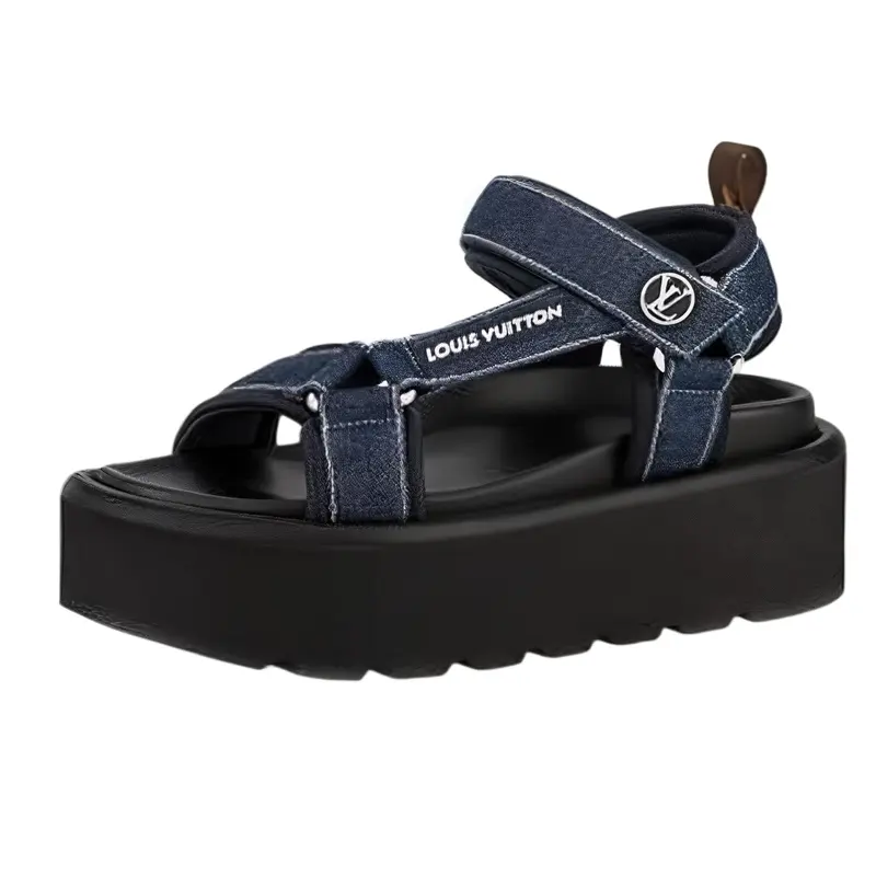 LOUIS VUITTON Beach Sandals Women's Blue