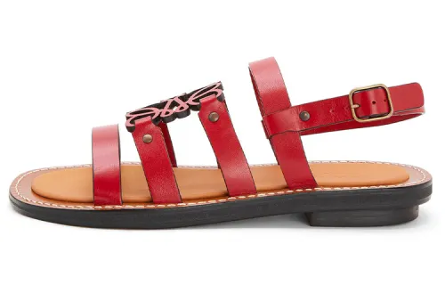 LOEWE Anagram Roman Sandals Women's Red