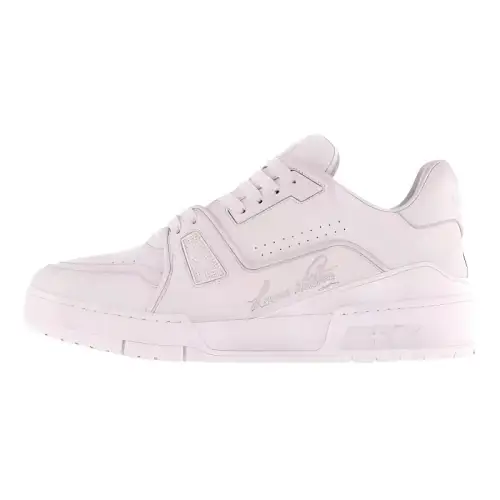 LOUIS VUITTON Trainer Low top Skateboard Shoes Unisex White