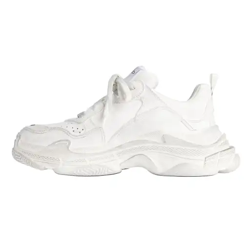 Balenciaga Triple S Sporty Low top Chunky Sneakers Men's White