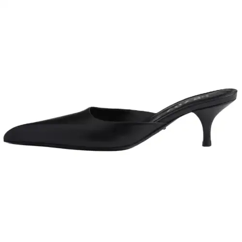 PRADA Closed Toe Slippers 5.5cm Women's Black