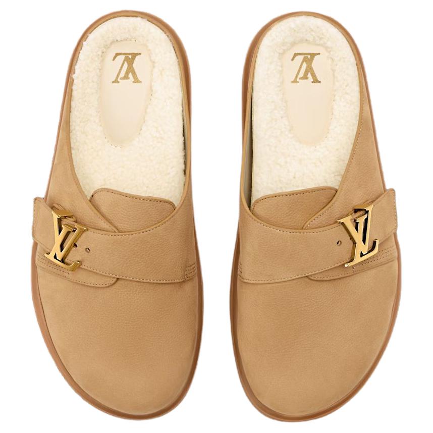 Мужские шлепанцы Louis Vuitton Easy (- светло-коричневые) — фото 4