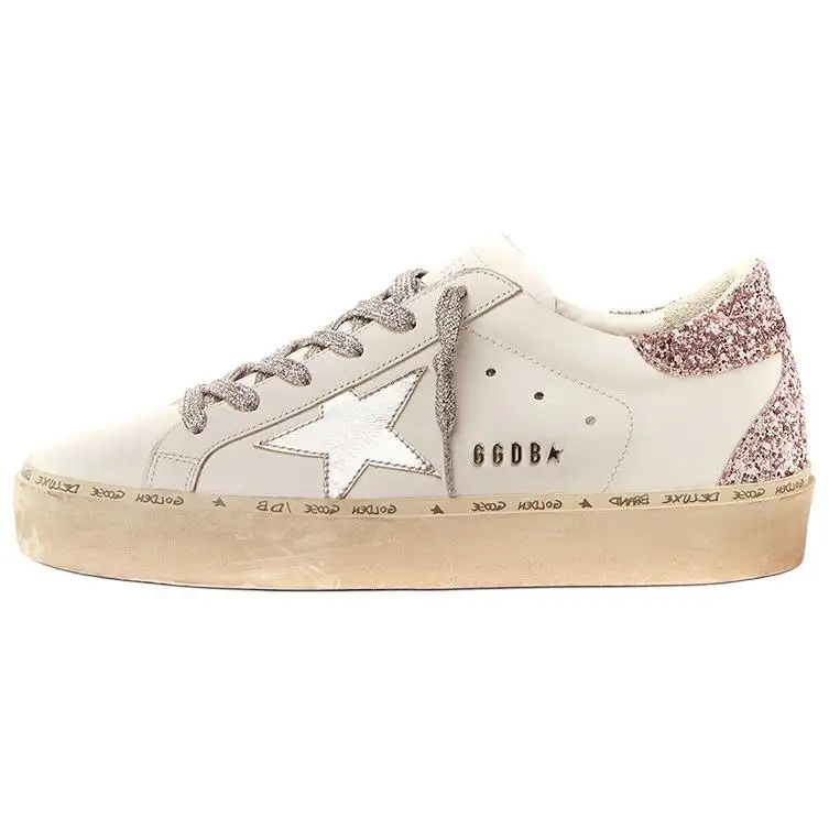Golden Goose Hi Star Skateboard Shoes Women's Low Top White