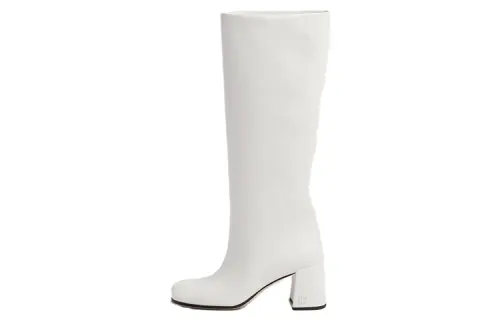 MIU MIU Knee high Boots 6.5cm Women's White