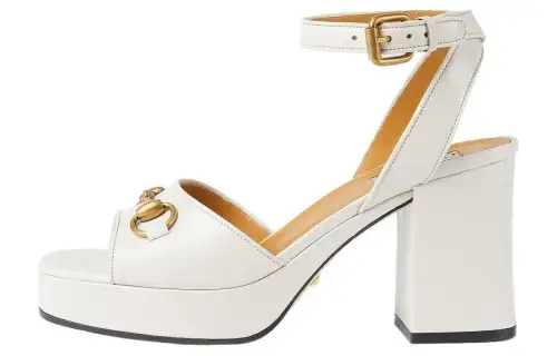 GUCCI Horsebit 100mm Leather Sandals
