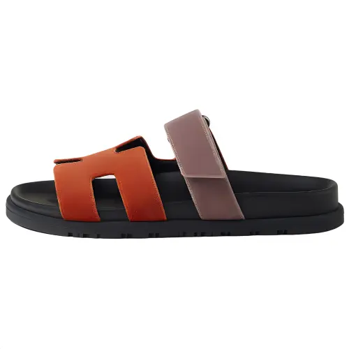 HERMES Chypre Slide Slippers Women's Orange