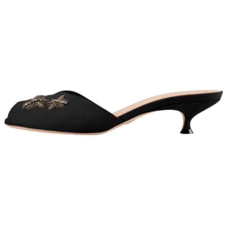 DIOR D Dream Slide Slippers Women's Black