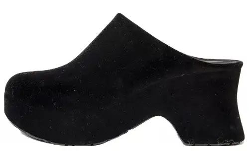 LOEWE Terra Rubber Sole Closed Toe Slippers Women's Black