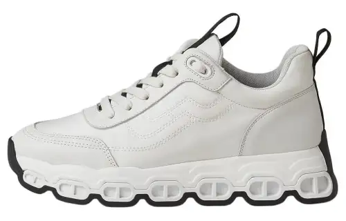 HERMES Chaine D'Ancre IMPULSE Leather Low top Casual Shoes Women's White