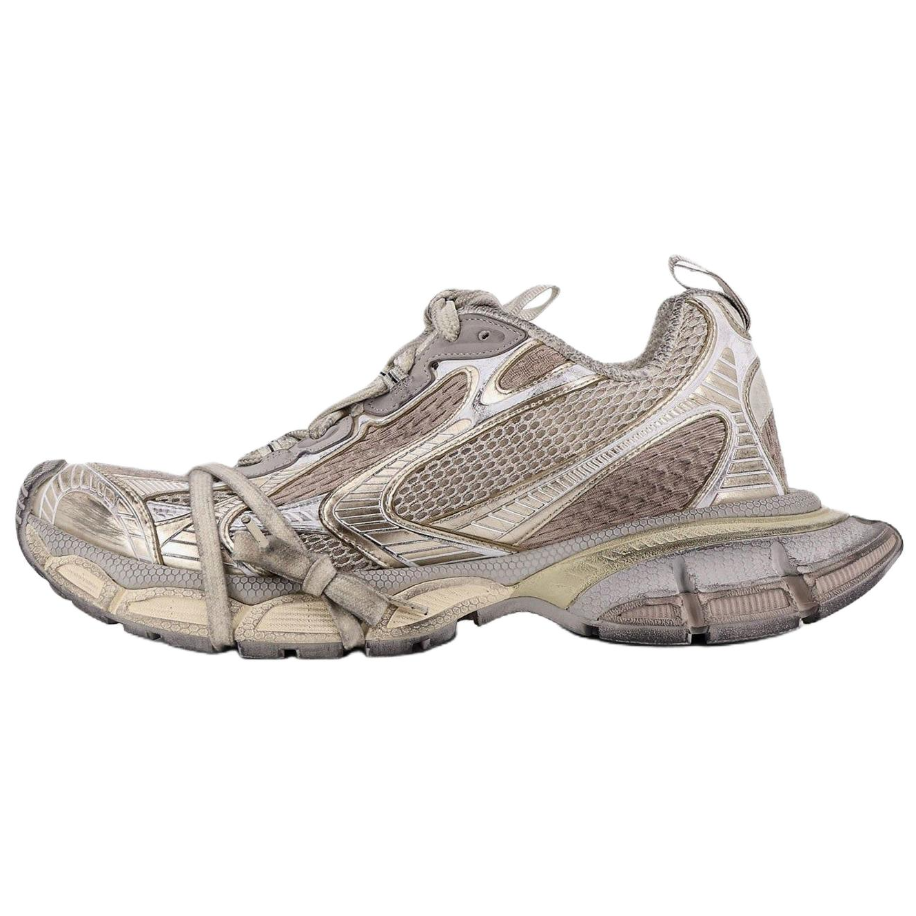 Balenciaga 3XL Low top Chunky Sneakers Men's Gray