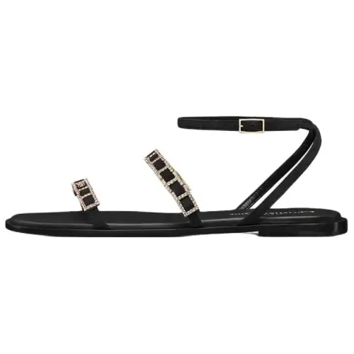 DIOR Diorissime One Strap Sandals Women's Black