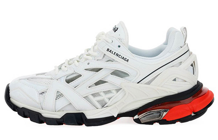 Мужские кроссовки Balenciaga Track 2.0 (бело-красные)