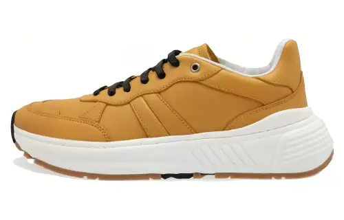 Bottega Veneta Speedster Cow Leather Low top Casual Shoes Men's Yellow