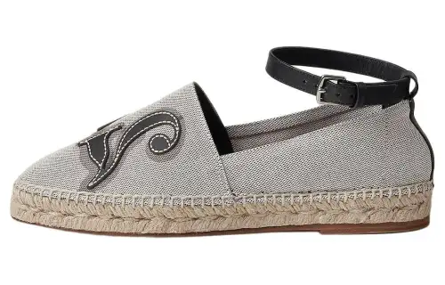 HERMES Indirizzo Espadrilles Women's Black