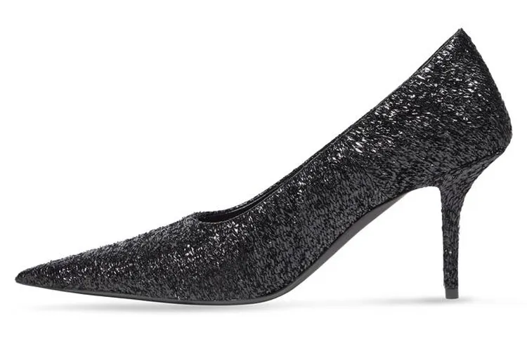 Balenciaga Knife Pointed Toe Slim Heel High Heels 8cm Women's Black
