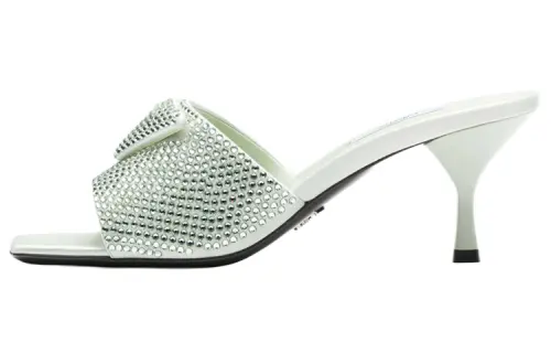 PRADA Slide Slippers Women's Aquarium Color