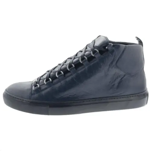 Balenciaga Arena High top Skateboard Shoes Men's Blue