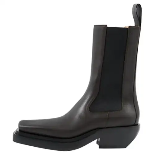 Bottega Veneta Leather Ankle Boots Women's Brown
