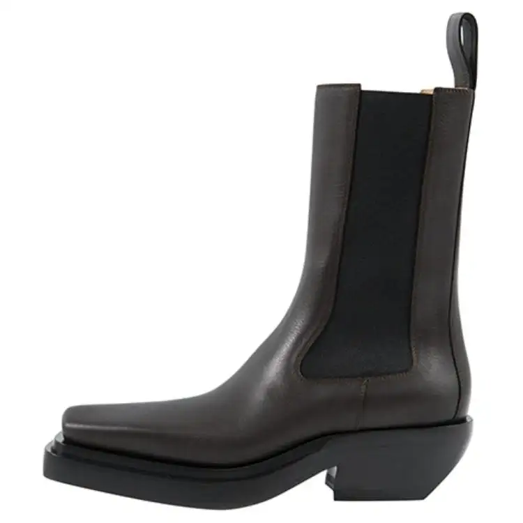 Bottega Veneta Leather Ankle Boots Women's Brown