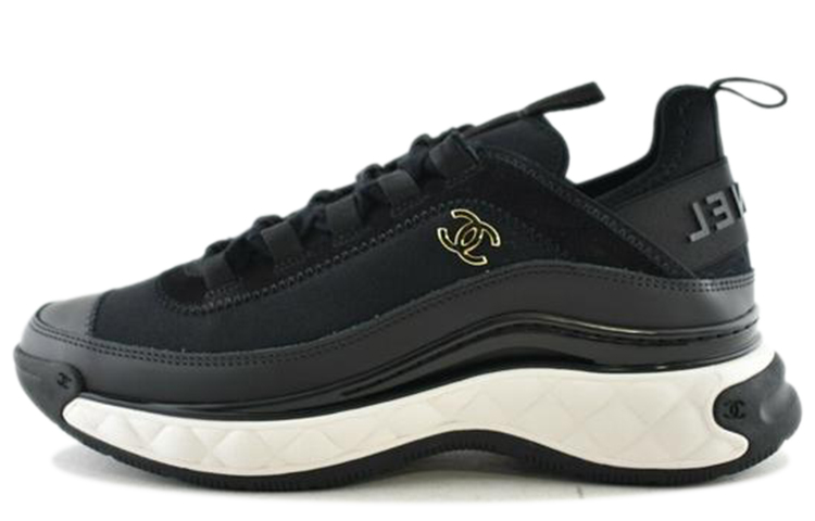 CHANEL Velvet Calfskin & Mixed Fibers Sneaker 'Black'