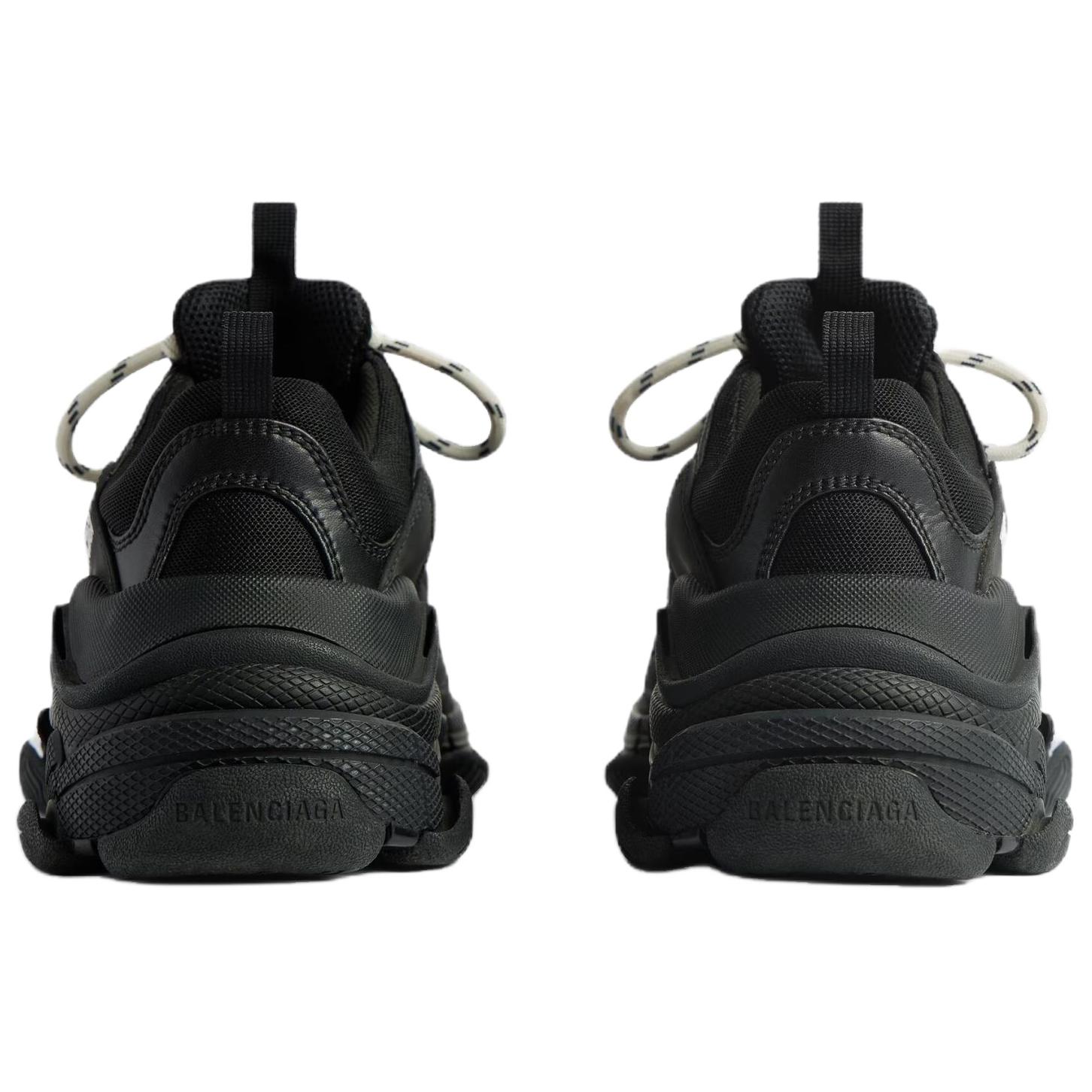 Мужские кроссовки Balenciaga Triple S (черные) — фото 6