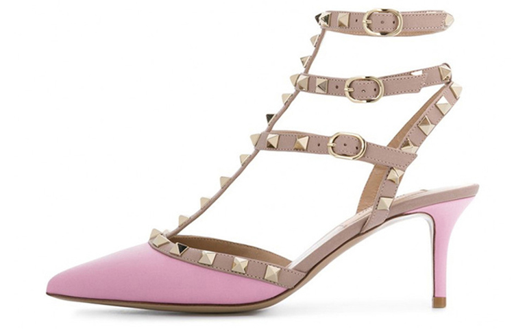 Женские туфли Valentino (розовые)