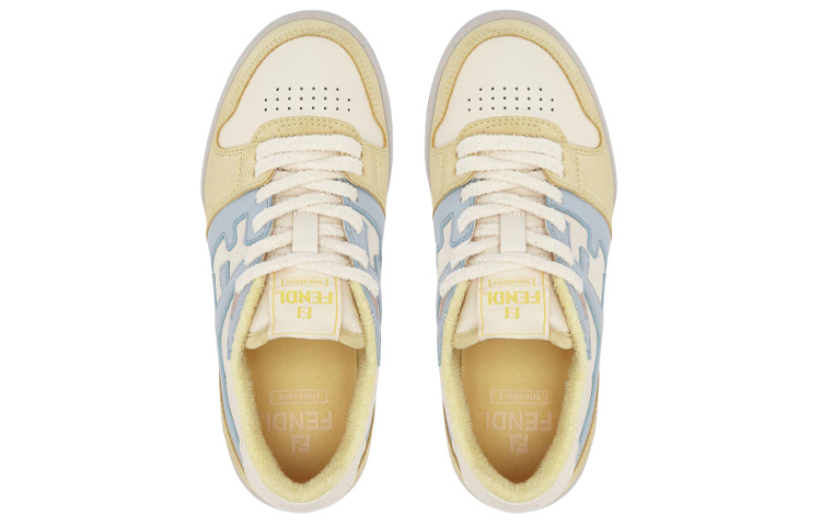FENDI Match Yellow Suede Women's