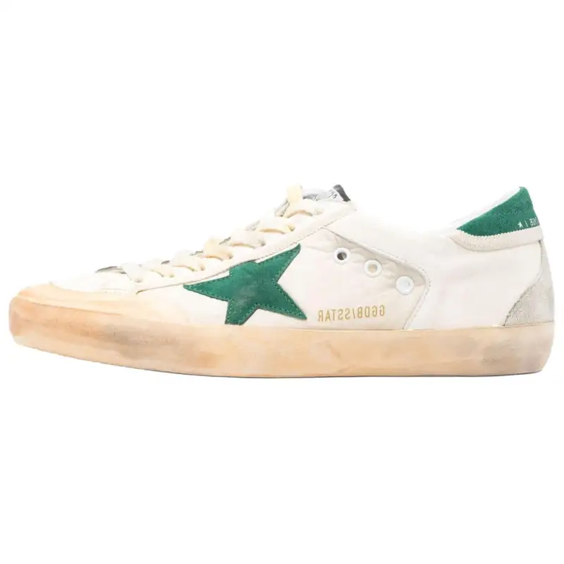 Golden Goose Super-Star Distressed Panelled Sneakers