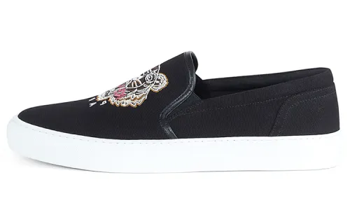 KENZO K Skate Lace Free Low top Stylish Skateboarding Shoes Men's Black