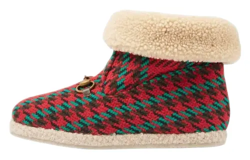 GUCCI Ankle Boots Women's Red Green