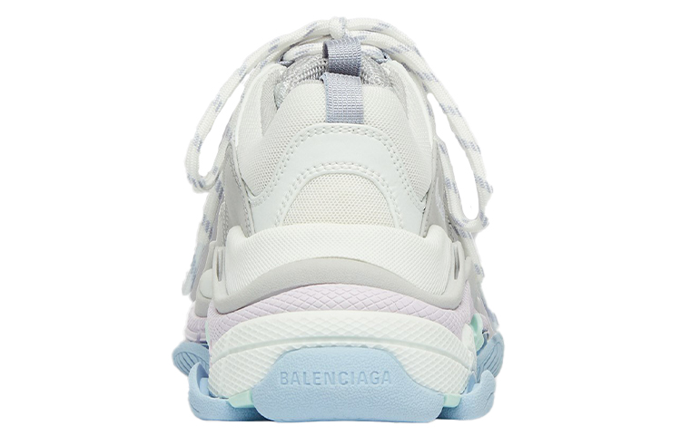 Женские кроссовки Balenciaga Triple S (бежево-фиолетовые) — фото 5