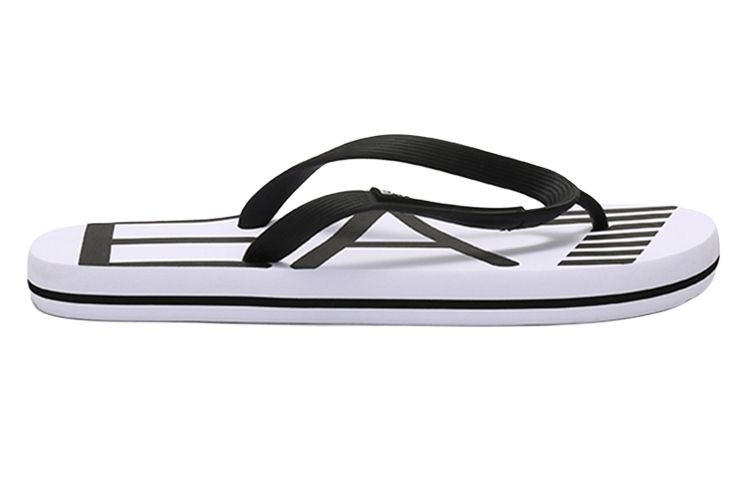 EMPORIO ARMANI EA7 Flip Flops Men's White Black
