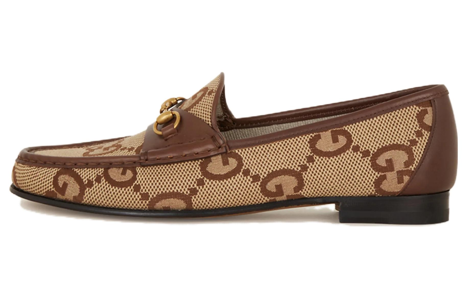 Женские лоферы Gucci Horsebit 1953 (коричневые)