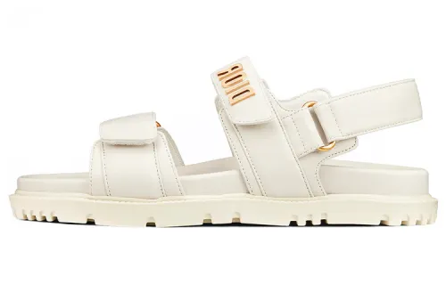 DIOR DiorAct D Connect Beach Sandals Women's White