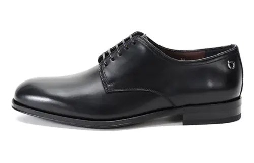 Ferragamo Ferragmu gancini plain lace -up casual shoes men's black