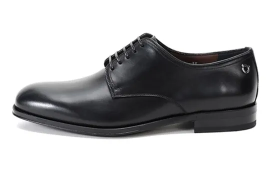 FERRAGAMO Gancini Casual Shoes Men's Black