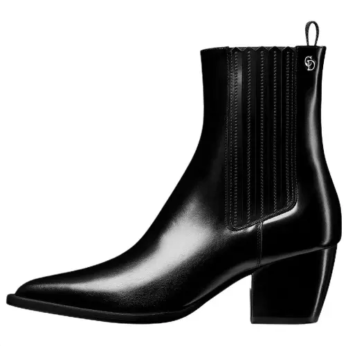 DIOR Wild Ankle Length Chelsea Boots 6CM Women's Black