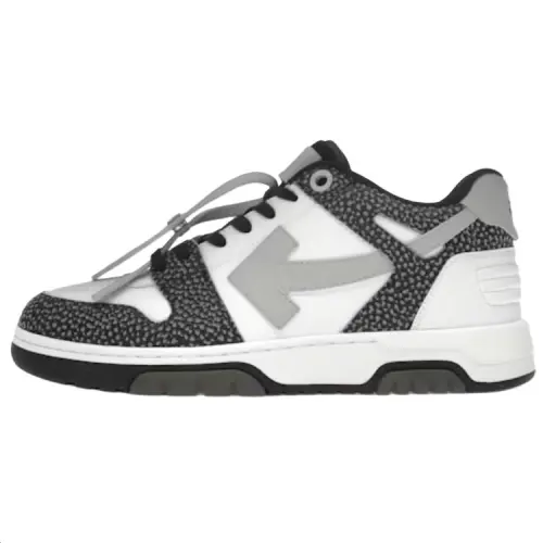 OFF WHITE Out Of Office Ooo Low Tops Black Grey With Dots