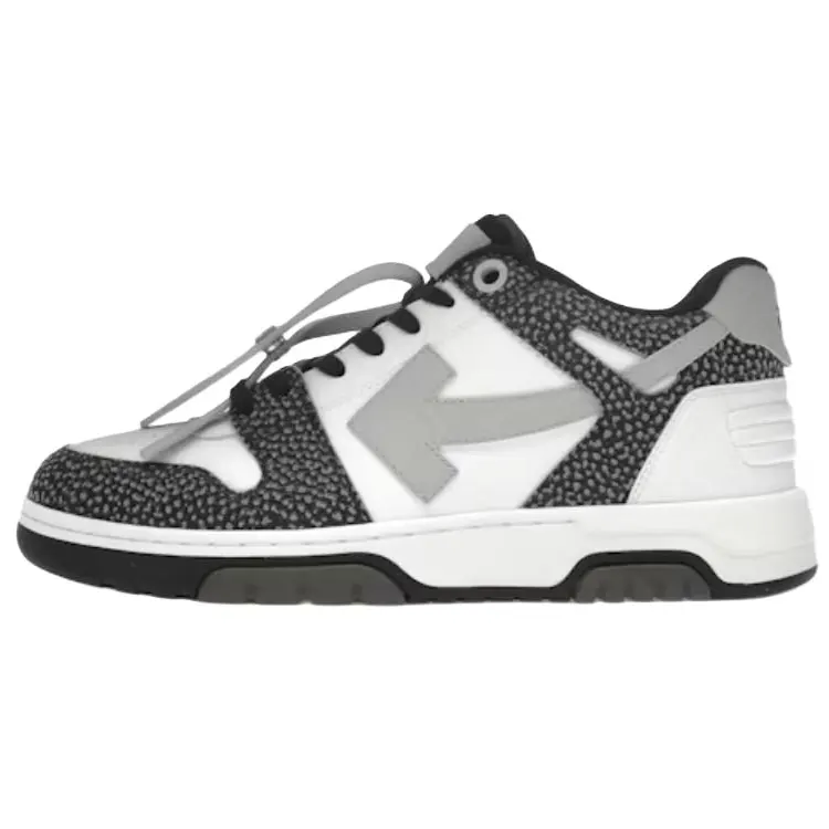 OFF WHITE Out Of Office Ooo Low Tops Black Grey With Dots