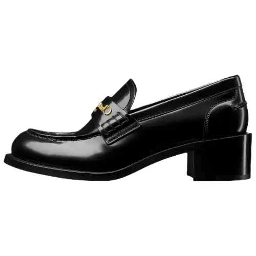 DIOR Boy Chunky Heel High Heels 5CM Women's Black